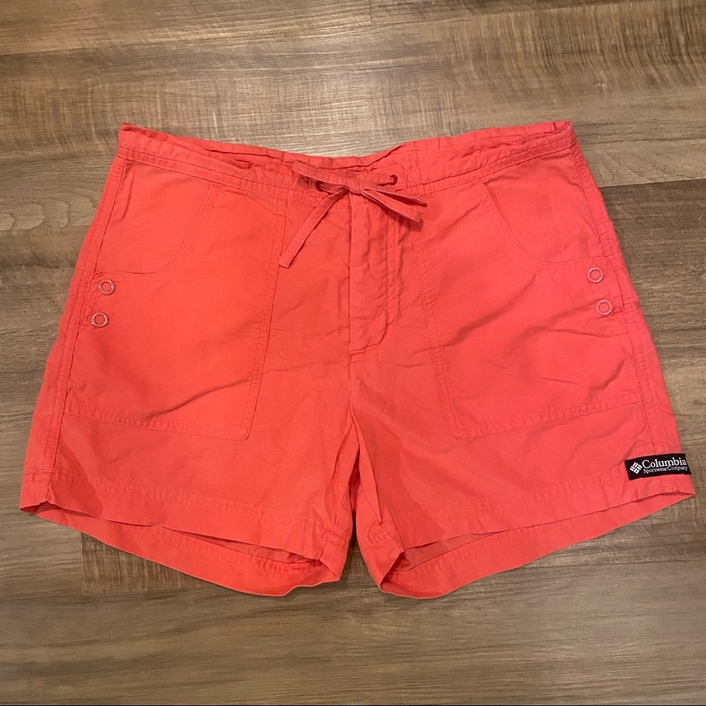 Coral Columbia cargo shorts
